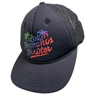 Howler Brothers‎ Men's Trucker Snapback Hat Los Hermanos Howler Black Neon Retro